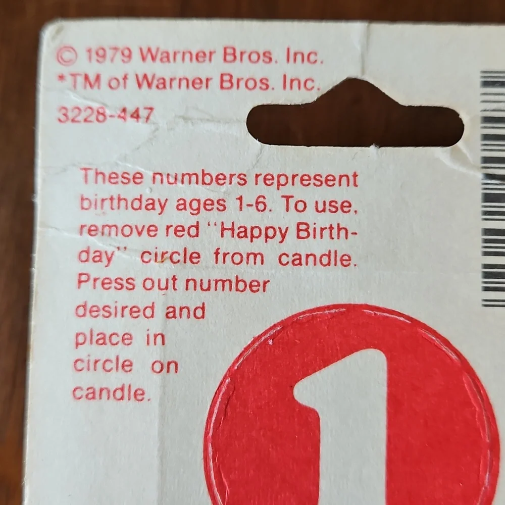 NWT Vintage 1979 Looney Tunes Porky Pig Candles 3.5